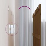  Zidno uzglavlje smeđa boja meda 185x3x90 cm od masivne borovine | shoptok.hr