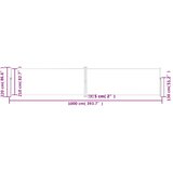  Uvlačiva bočna tenda antracit 220 x 1000 cm | Eponuda.com