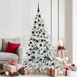 vidaXL Umjetno božićno drvce s nogom with LEDs s stalakom 180cm PVC | shoptok.hr