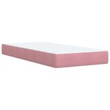 Box spring krevet s madracem ružičasti 90x200 cm baršunasti | shoptok.hr