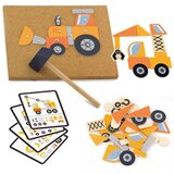 Viga drveni pištolj za čavle konstrukcija vozila 45 Montessori elemenata | shoptok.hr