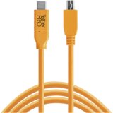 Tethertools USB-C to 2.0 Mini B 5-Pin 4,60m orange | shoptok.hr