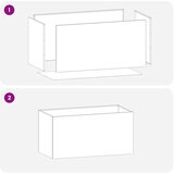  Vrtna saksija 2 kom. Antracit 80 x 50 x 50 cm Čelična vrata - Antracit 80 x 50 x 50 cm 2 | shoptok.hr