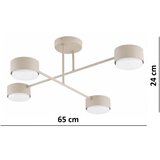 Brilagi LED RGB prigušiva plafonski luster MONO 4xGX53/14W/230V Wi-Fi Tuya crna | Eponuda.com
