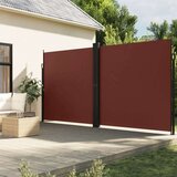 vidaXL Bočna tenda na uvlačenje smeđa 220x1000 cm | shoptok.hr