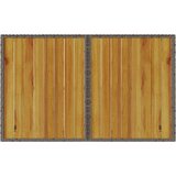  Vrtni stol s drvenom pločom sivi 110 x 68 x 70 cm od poliratana | shoptok.hr