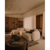 Kave Home Kremno bela kotna sedežna garnitura iz šenilje (levi kot/z ležalnikom) Martina – | Shoptok.si