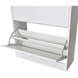 vidaXL Bela lesena omarica za čevlje z 2 predelkoma, (20619881) | Shoptok.si
