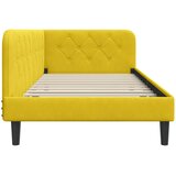  Kutni okvir kreveta Žuta 90 x 200 cm Baršun | shoptok.hr
