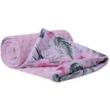 Medi Partners Blanket 75x100 cotton + minky – Flowers + light pink minky Cijene