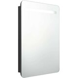 vidaXL led kopalniška omarica z ogledalom črna 60x11x80 cm | Shoptok.si