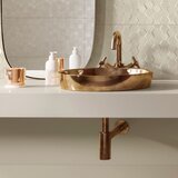 Vitra 4334-073-0016 Water Jewels 40 x 40 cm okrogli nadpultni keramični umivalnik baker | Shoptok.si