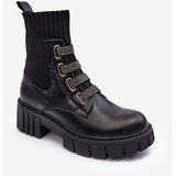 Boto Elastic-Upper Lace-Up Boots Black Kasseis | ePonuda.com