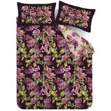 RHS Vijolična bombažna posteljnina za zakonsko posteljo 200x200 cm Pia Floral – Cene