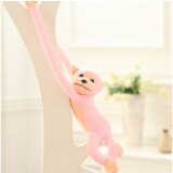 Plišana igračka majmun sa zvučnim efektima 80 cm - svjetlo roza | shoptok.hr