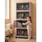 Hanah home Multifunkcionalna komoda, roza Slike