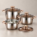  Silver Gold Handle 6-delni set posuđa od inoxa ( KLK2681 ) Cene