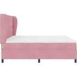 Box Postelja s vzmetnico Roza 200x200 cm Žamet, (22050951) | Shoptok.si