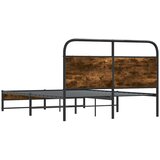  Okvir kreveta bez madraca dimljena boja hrasta 120x200cm drveni | shoptok.hr