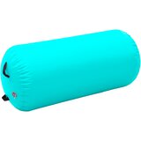  Gimnastički valjak na napuhavanje s crpkom 120x75 cm PVC zeleni | shoptok.hr