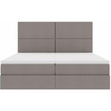  Krevet s od storage s uzglavljem Sivosmeđa 180 x 200 cm Tkanina | shoptok.hr