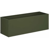  Vrtna saksija Maslinastozelena 60 x 20 x 20 cm Čelična vrata | shoptok.hr