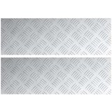  aluminijasti vzorčasti tlaki 2 kosa Protizdrsni 60x20 cm, (22015003) | Shoptok.si