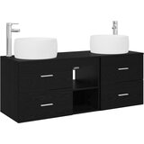  Set namještaja za kupaonicu 3 kom. Crna 49,5 x 44,5 x 66 cm | shoptok.hr