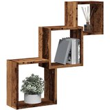  Kockaste zidne police boja drva 68x15x68 cm konstruirano drvo | Eponuda.com