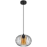  Luster na sajli CORRINI 1xE27/60W/230V Ø 25 cm crna/bež | Eponuda.com