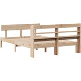 Okvir kreveta bez madraca 150 x 200 cm od masivne borovine | shoptok.hr