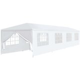vidaXL vrtni šotor 3x12 m bel | Shoptok.si