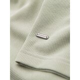 Ombre Men's waffle-textured T-shirt with round neckline - pistachio | Shoptok.si