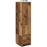 vidaXL Visoka ploča staro drvo 29,5x34x119,5 cm konstruirano drvo | shoptok.hr