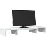  Stalak za monitor podesivi bijeli 80 x 24 x 10,5 cm drveni | shoptok.hr