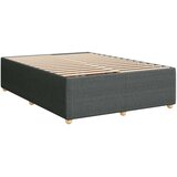 vidaXL Krevet s oprugama i madracem tamnosivi 140x190 cm od tkanine | shoptok.hr