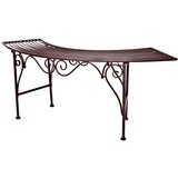 Garden Pleasure Crna i tamnosmeđa metalna vrtna klupa Fuego - | shoptok.hr
