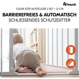Hauck zaštitna ograda Clear Step 2 Set (75 - 80 cm) + 21 cm produžetak Bijela | shoptok.hr