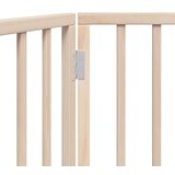 vidaXL Vrata za pse zložljiva 3 paneli 150 cm topolovina | Shoptok.si