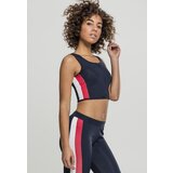 UC Ladies Women's top with side stripe with zipper in navy blue/fiery red/white | ePonuda.com