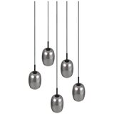 Trio Select Črna/srebrna viseča svetilka s steklenim senčnikom ø 48 cm Barret – | Shoptok.si