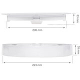 Ugradno LED svetlo ALGINE 2 u 1 LED/18W/230V 3000K | Eponuda.com