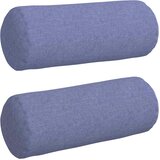  Valjkasti jastučići 2 pcs Traper plava Ø 15 x 40 cm tkanina | shoptok.hr
