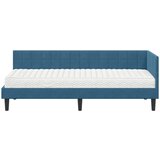  Kutni krevetni okvir s madracem 2 kom. Plava Baršun | shoptok.hr
