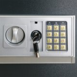  Elektronički digitalni sef s policom tamno sive boje 35x25x25 cm čelik | shoptok.hr