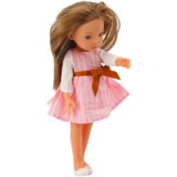  Lutka za igru u ružičastoj prugastoj haljini - 32 cm | shoptok.hr