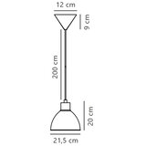 Nordlux Viseća lampa na kablu POP 1xE27/40W/230V mint | Eponuda.com