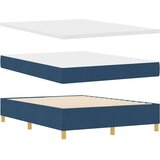 Box Postelja s vzmetnico in LED modra 140x200 cm iz blaga, (22049021) | Shoptok.si