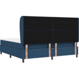 Box Spring Krevet s Madracem - Plava 200x200 cm Tkanina | shoptok.hr