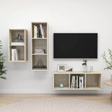  3-dijelni set TV ormarića boja hrasta sonome konstruirano drvo | shoptok.hr